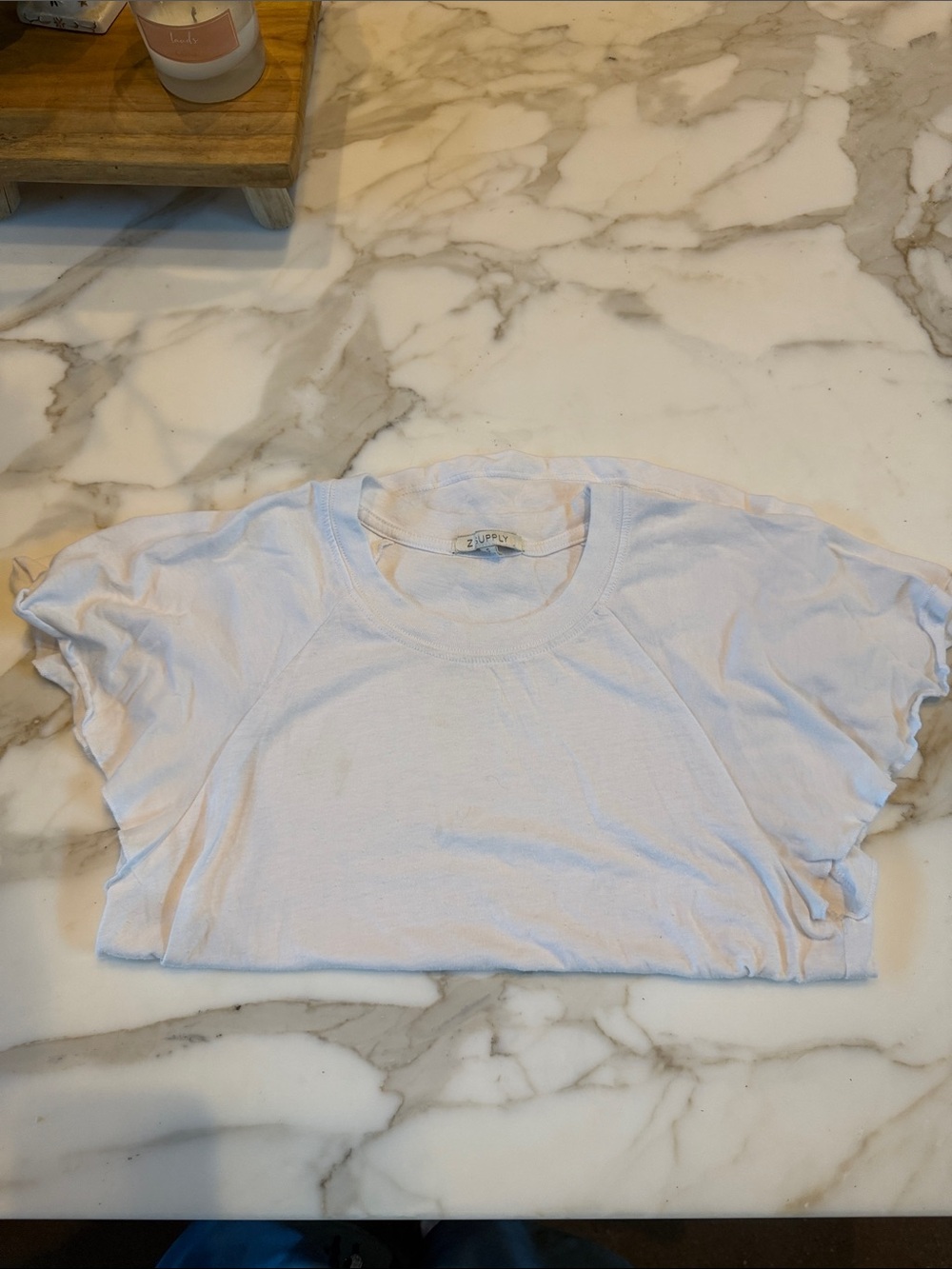 Z Supply White Crew Neck Tee